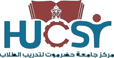شعار مركز جامعة حضرموت لتدريب الطلاب